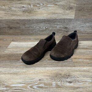 Lands End Brown Suede Slip On Women's Size 7M